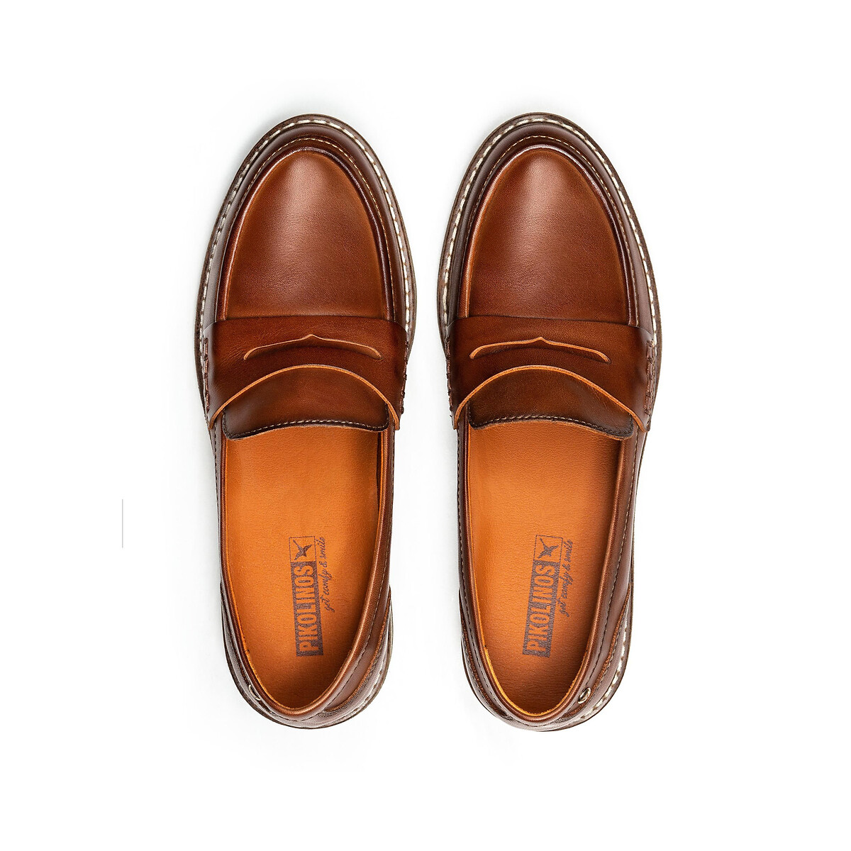 Mocassins cuir Aldaya cognac, PIKOLINOS