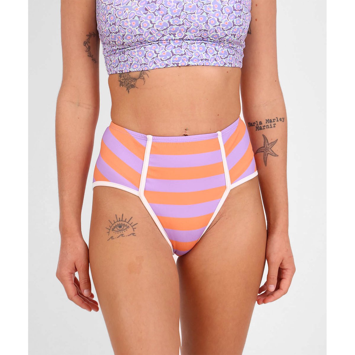 Culotte surf rayée BERRY terracota, OXBOW