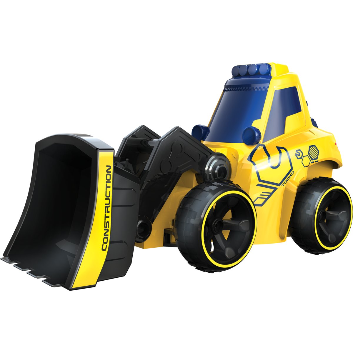 Tooko - bulldozer 3 en 1 télécommandé jaune, SILVERLIT