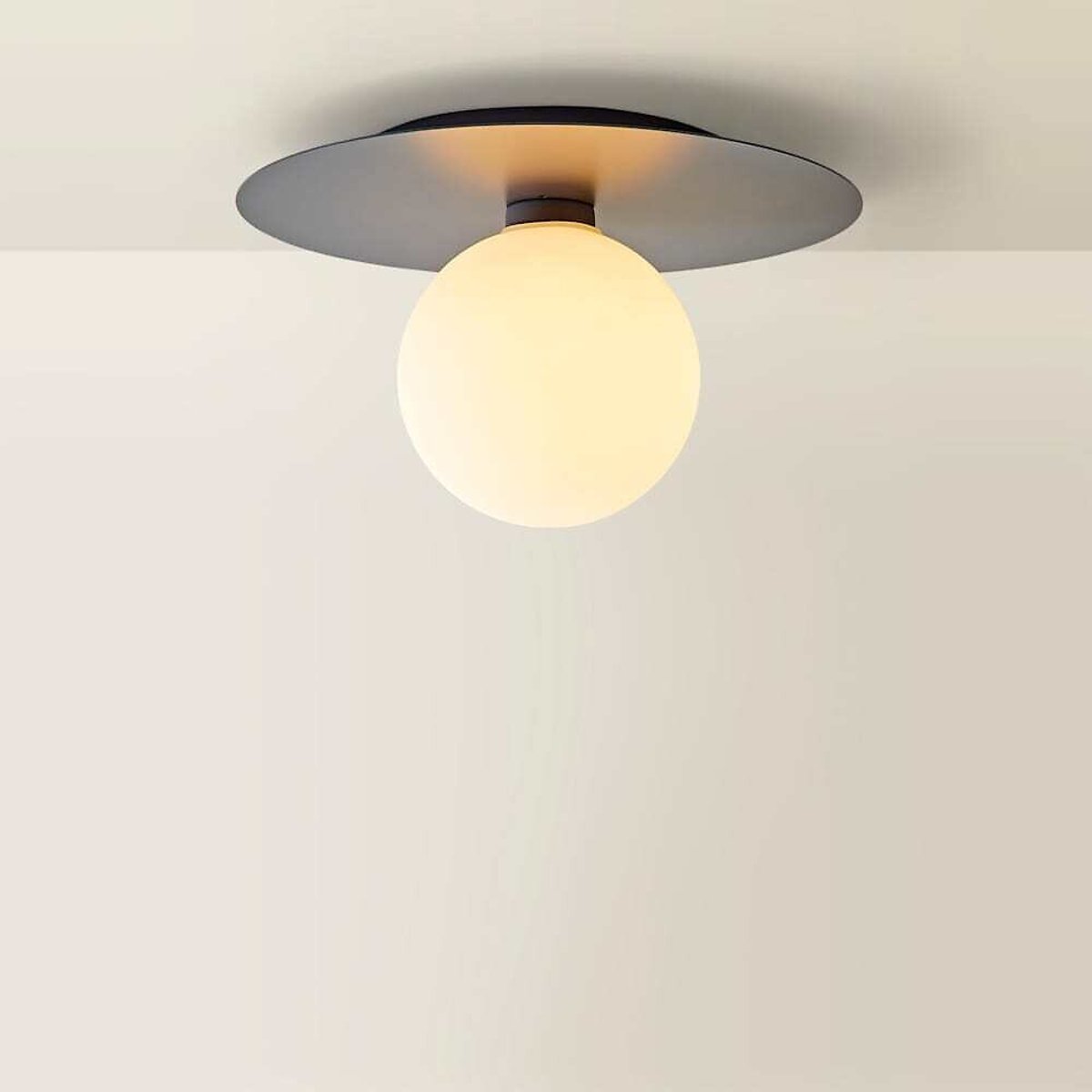 Dario Globe Flush Ceiling Light blue, SO'HOME
