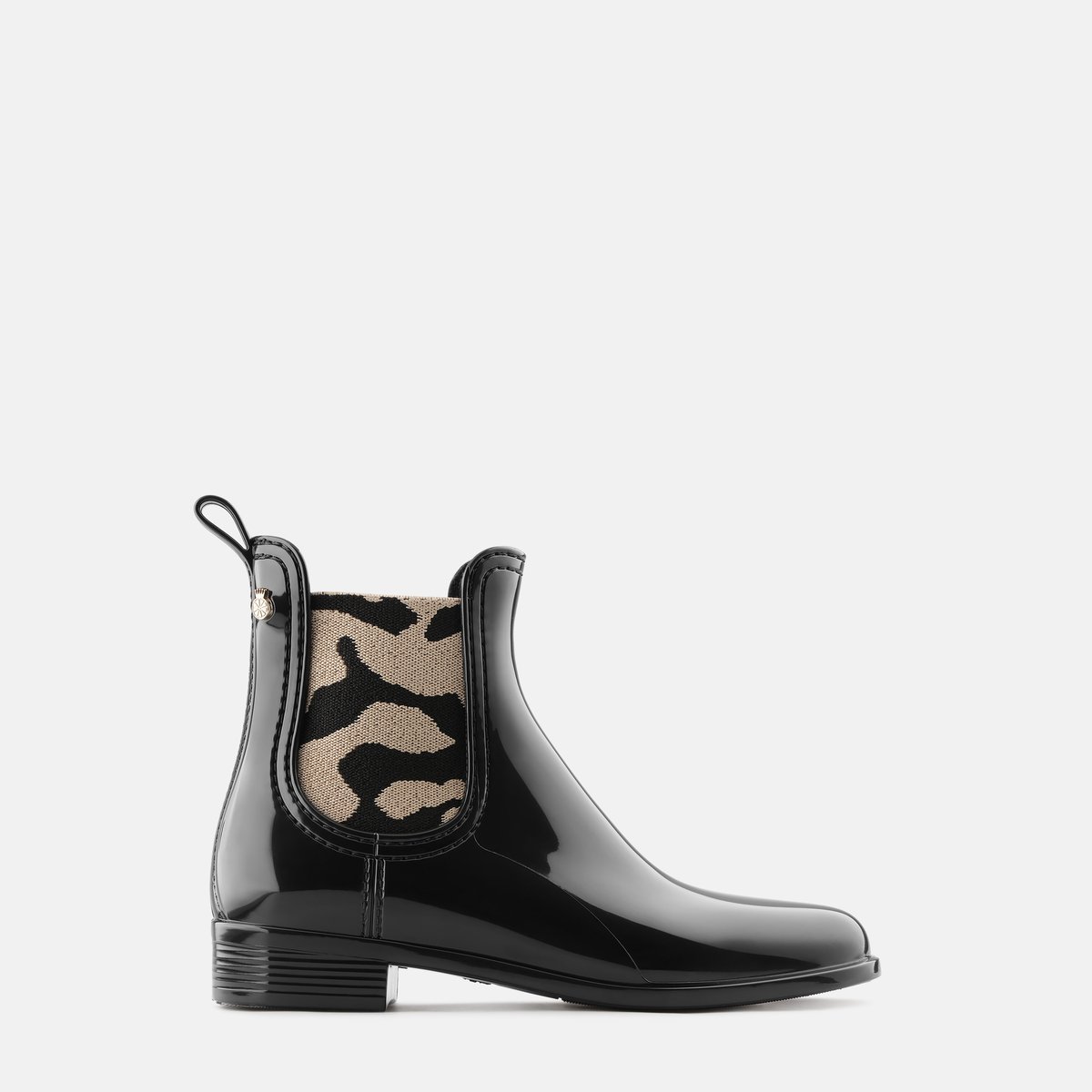 Bottines de pluie Chelsea ROMY noire, LEMON JELLY