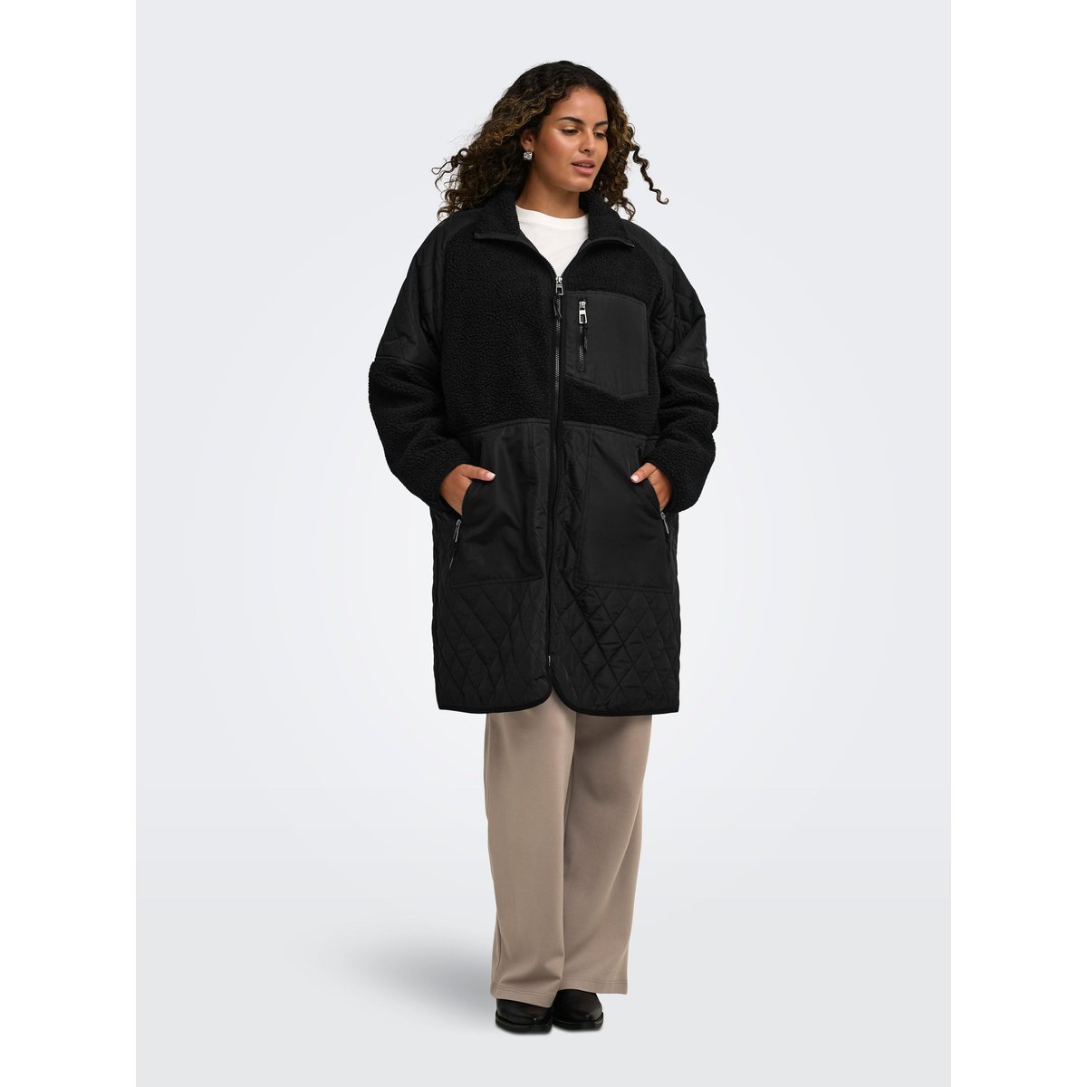 Veste En Polaire noire - black, ONLY CARMAKOMA