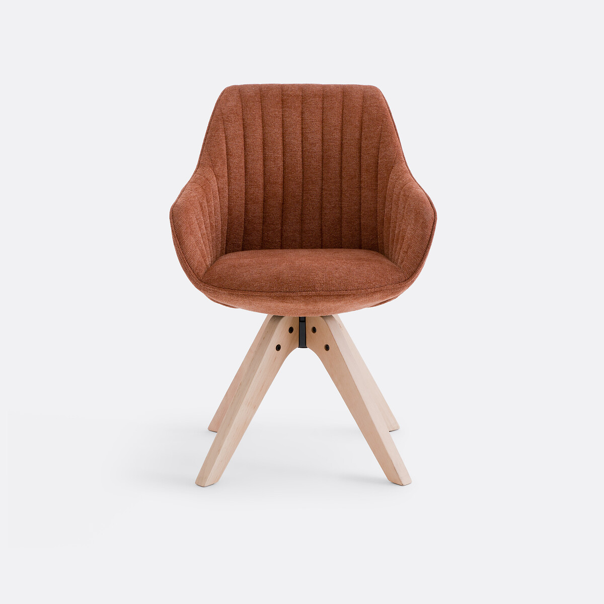 Draaibare bureaustoel Jimeo terracotta , LA REDOUTE INTERIEURS