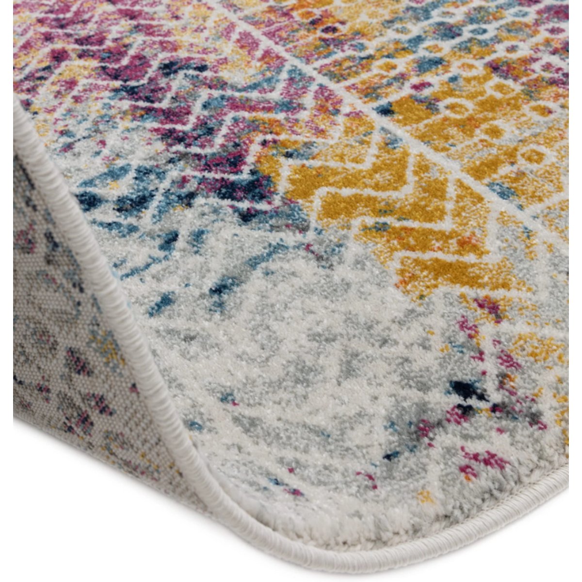 Tapis rose tissé plat moderne BARLY rose, NOVATREND