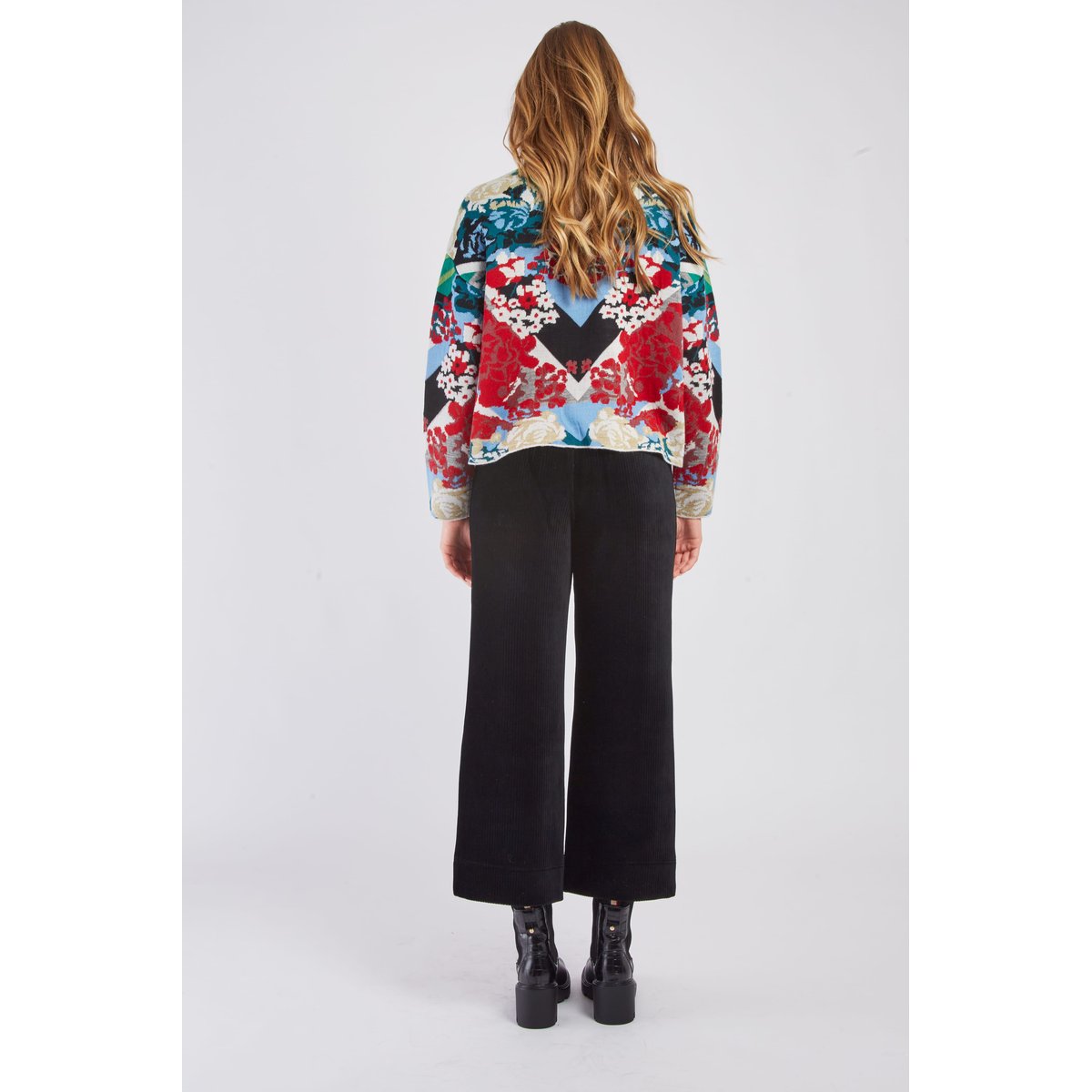 Pantalon droit en velours côtelé FLAMANT noir, DERHY