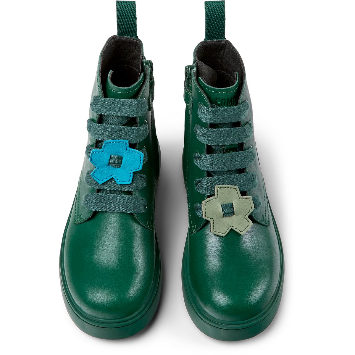 Bottines Norte SMOOTH LEATHER vert foncé, CAMPER