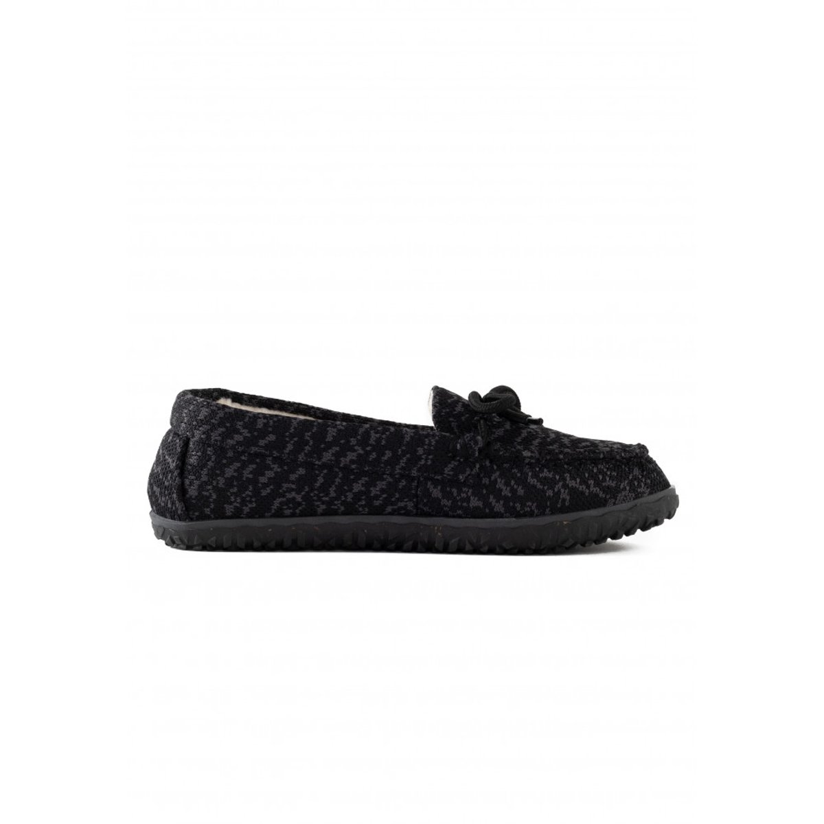 Mocassins Eco noir, MINNETONKA
