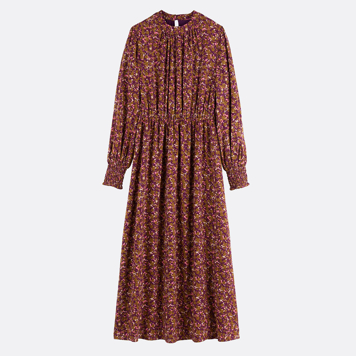 Robe longue imprimé floral, manches longues imprimé fleuri, LA REDOUTE COLLECTIONS
