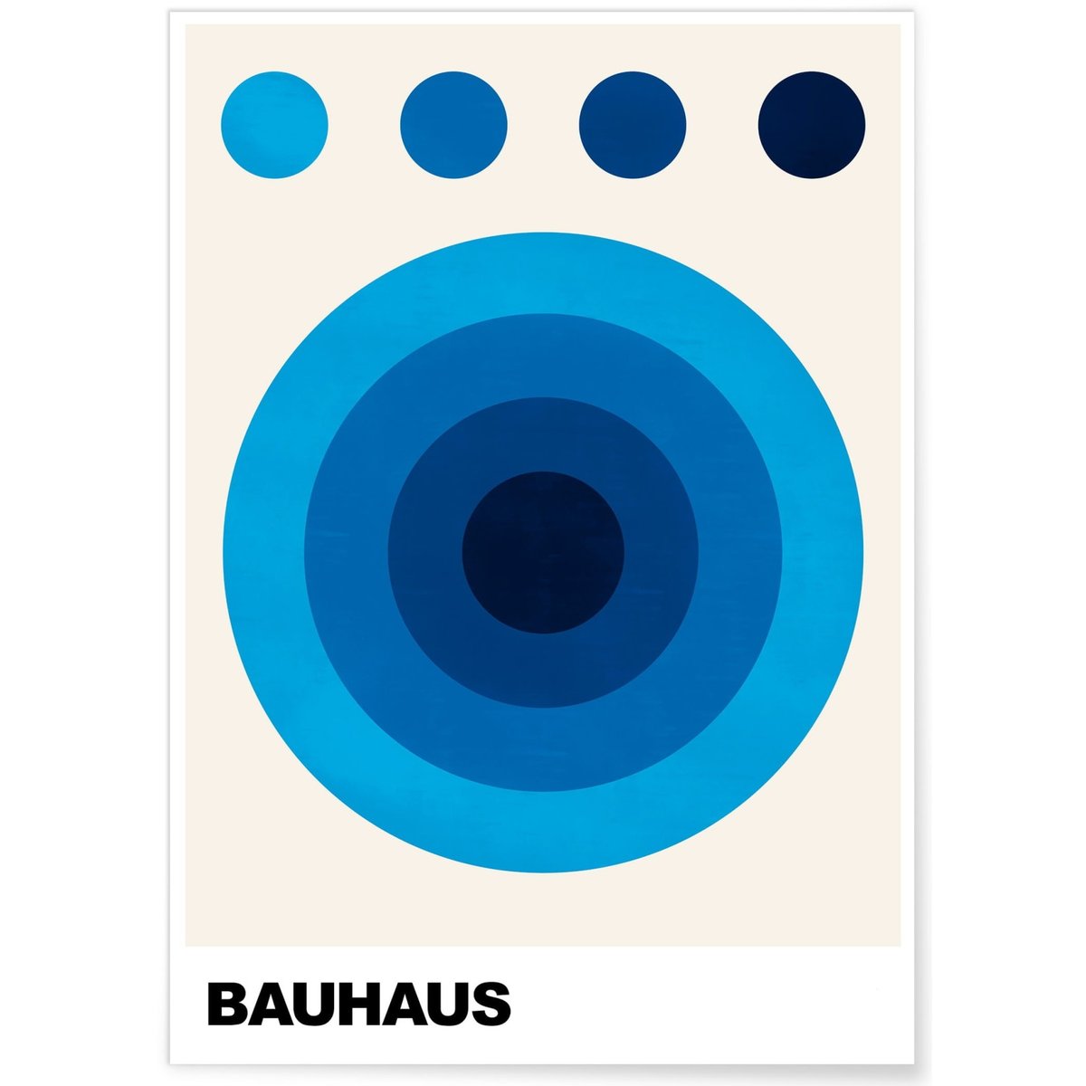 Affiche Bauhaus 37 blanc, L'AFFICHERIE