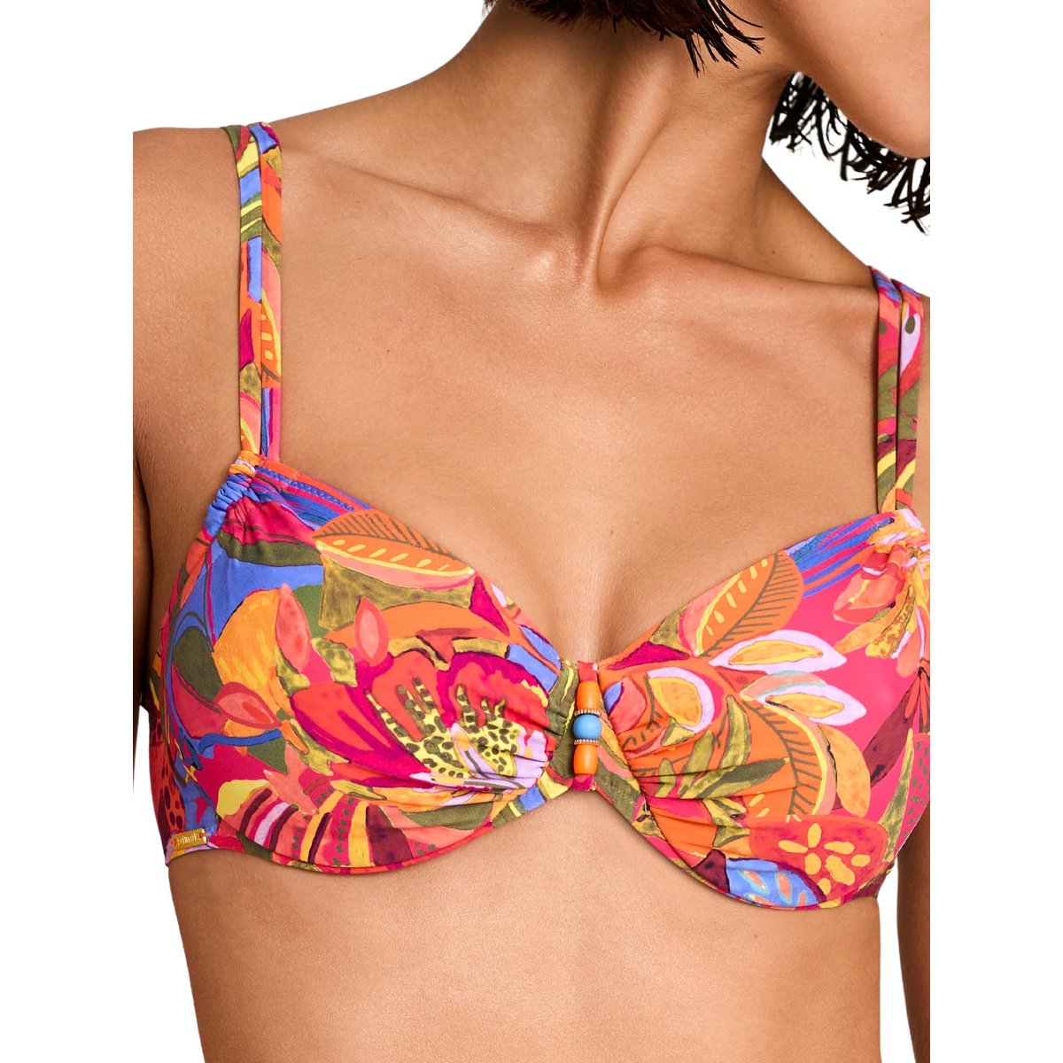 Haut maillot de bain emboîtant SUNSET orange, SELMARK MARE