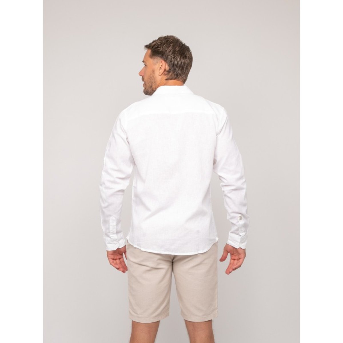 Chemise Manches Longues Lin Dumolak blanc, RITCHIE