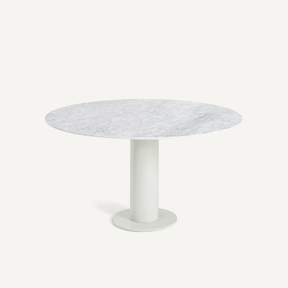 Plateau de table, en marbre, diamètre 120 cm, TIRONDO marbre blanc, AM.PM