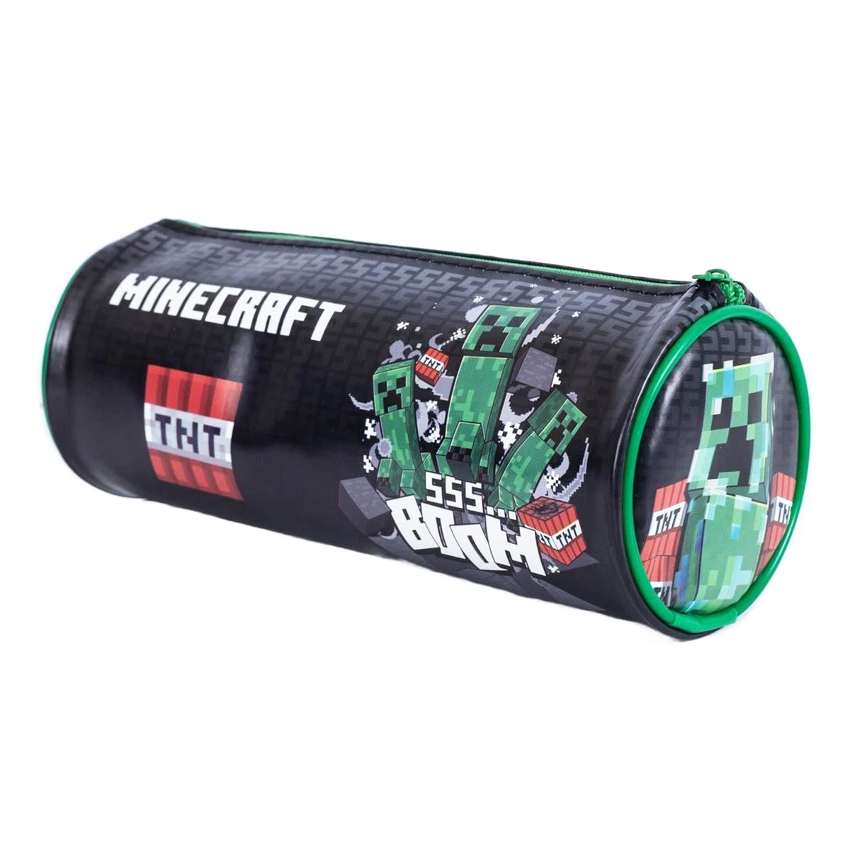 Trousse TNT BOOM noir / vert / rouge, MINECRAFT