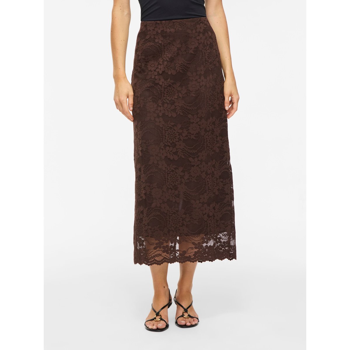 Jupe Longue marron - coffee bean1, VILA