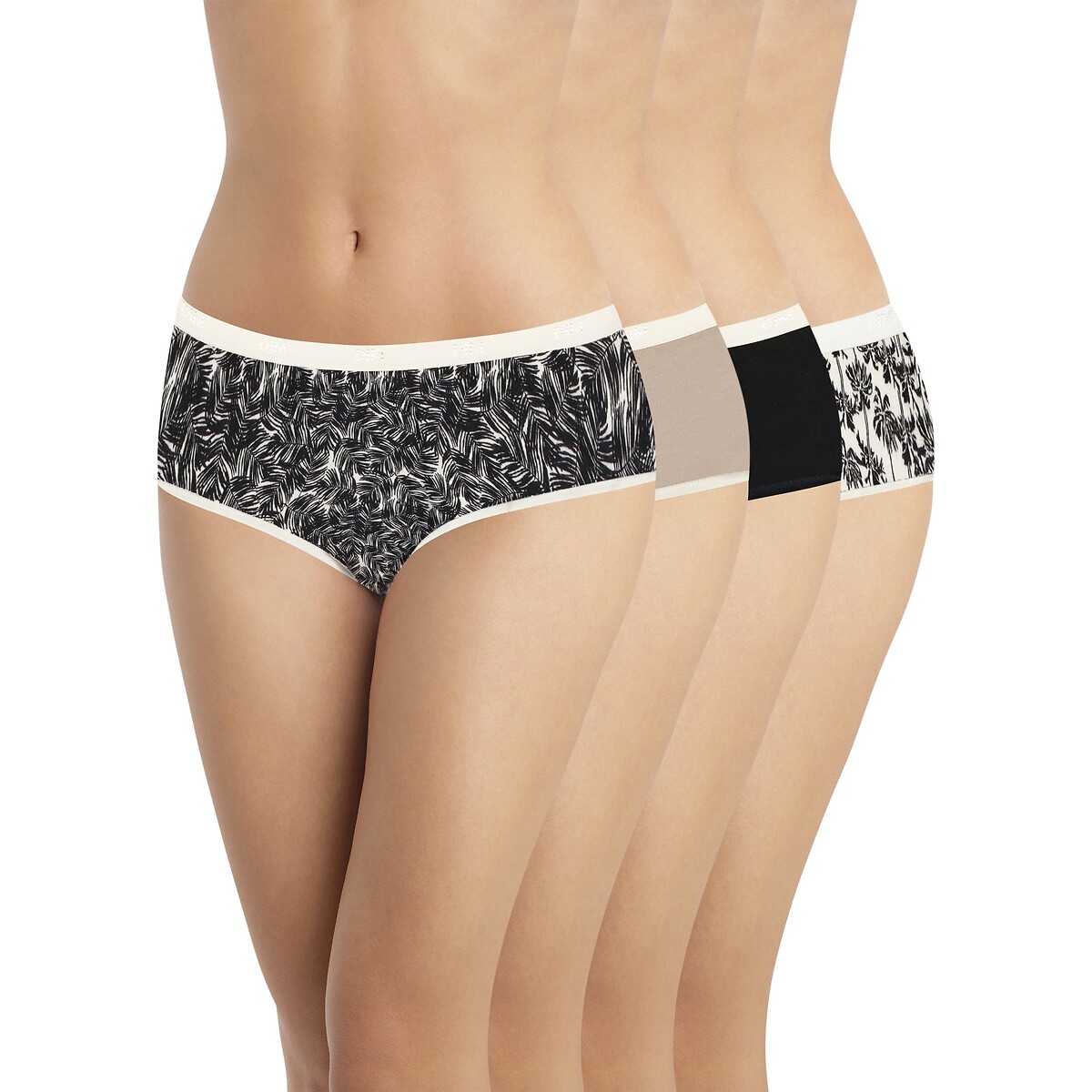 Lot de 4 boxers POCKETS COTON chaleur exotique, DIM