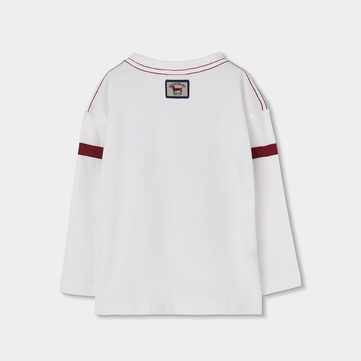 T-shirt maille garçon imprimé chien blanc, BOBOLI