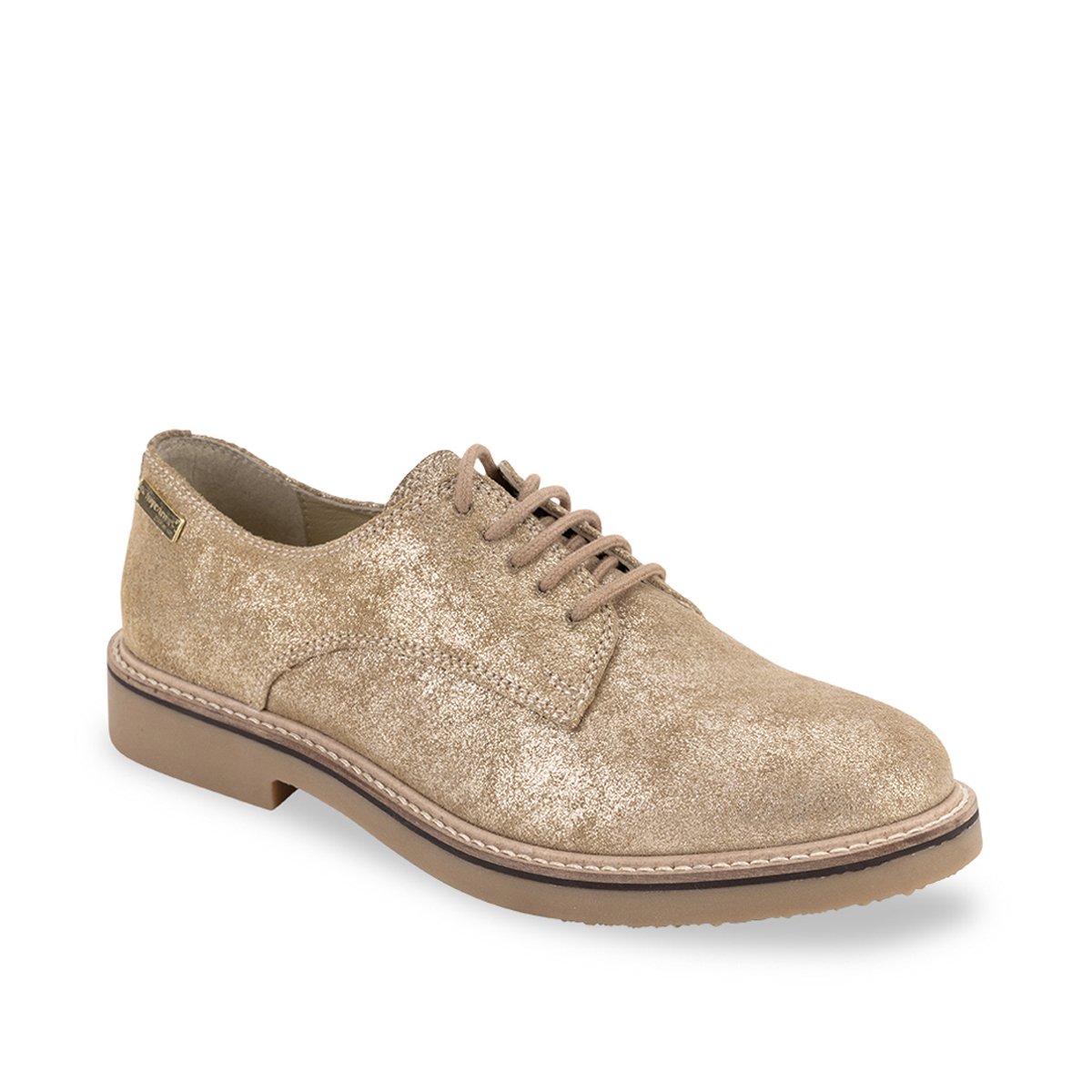 Derbies en cuir à lacets VENUSSE or, LES TROPEZIENNES PAR M.BELARBI