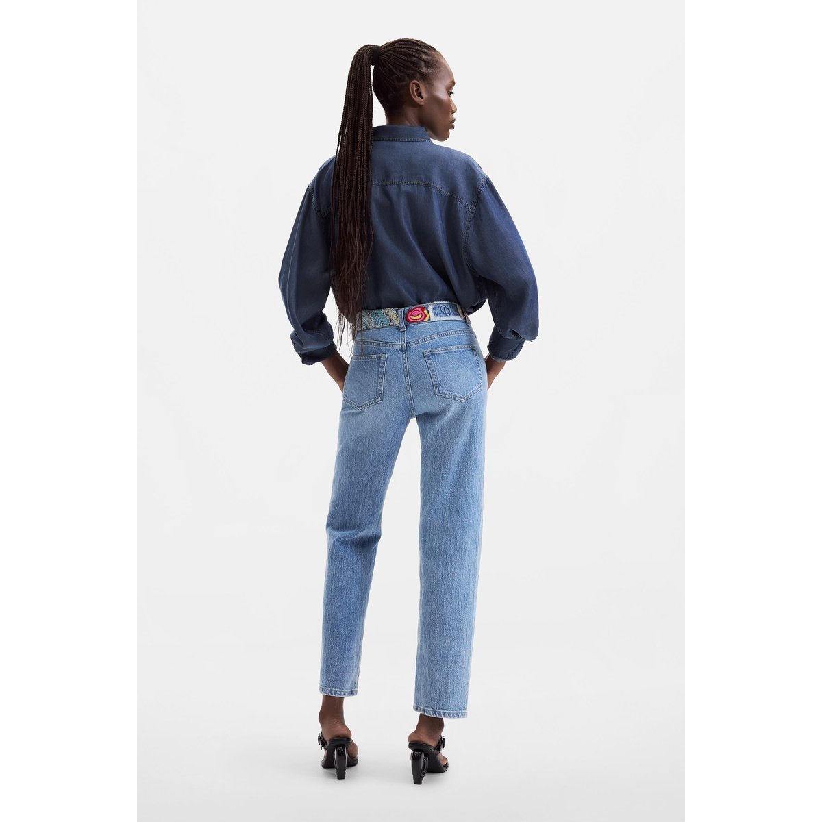 Jean coupe regular bleu clair, DESIGUAL