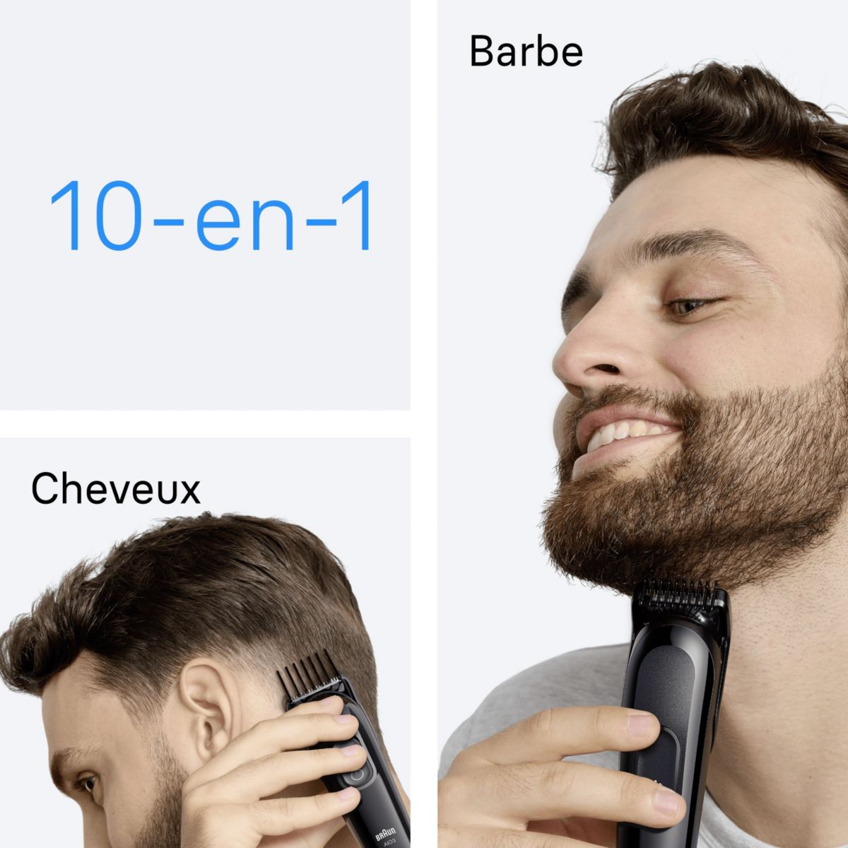 Tondeuse multi usages AIO 3560, 14 hauteurs de coupe, précision 0,5 mm, autonomie 50 mn couleur unique, BRAUN