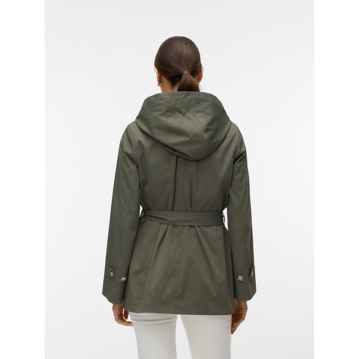 Manteau mi-long boutonné verte - kalamata 1, VERO MODA