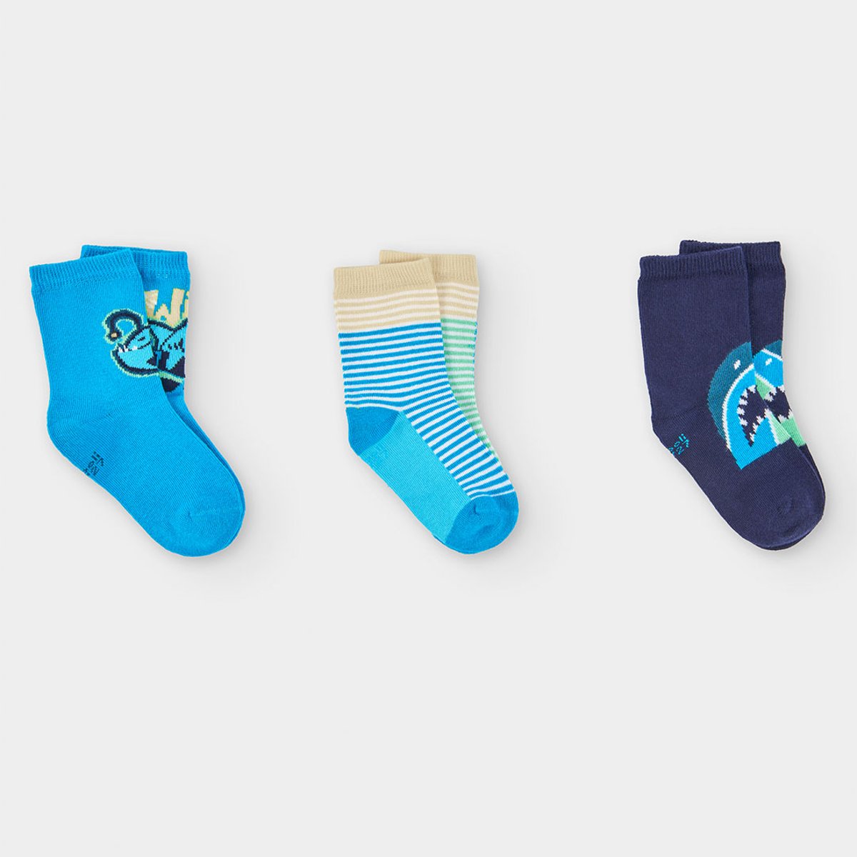 Pack de chaussettes imprimées vert, BOBOLI