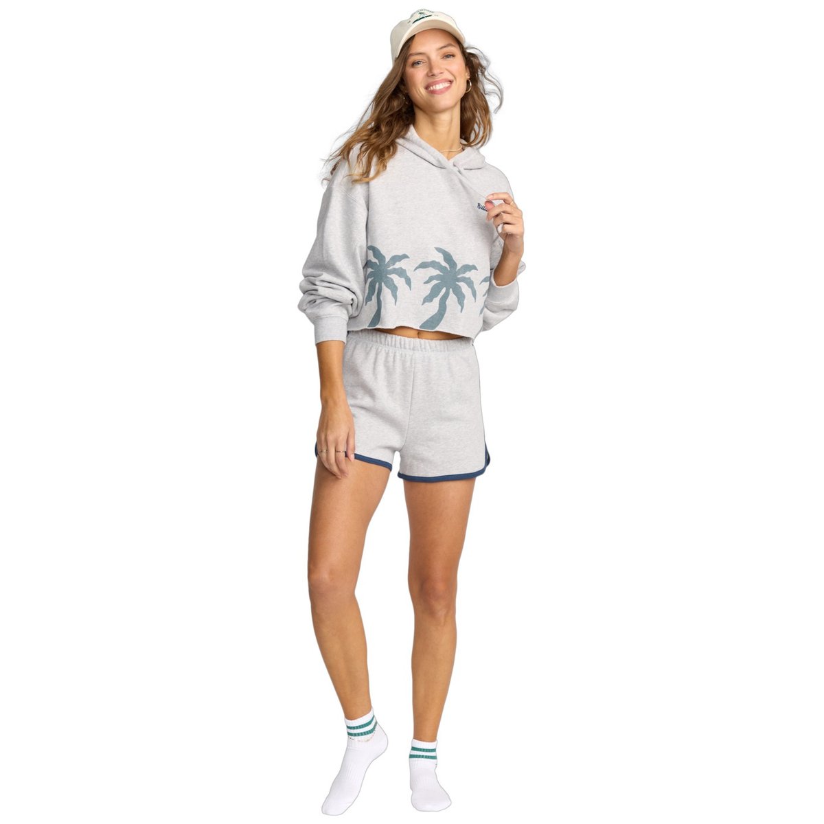 Short à coupe dauphin TRIPLE PALMS gris heather grey, BILLABONG