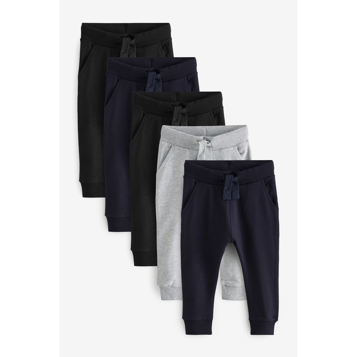 Pantalons de jogging, lot 5 noir/bleu marine/gris, NEXT