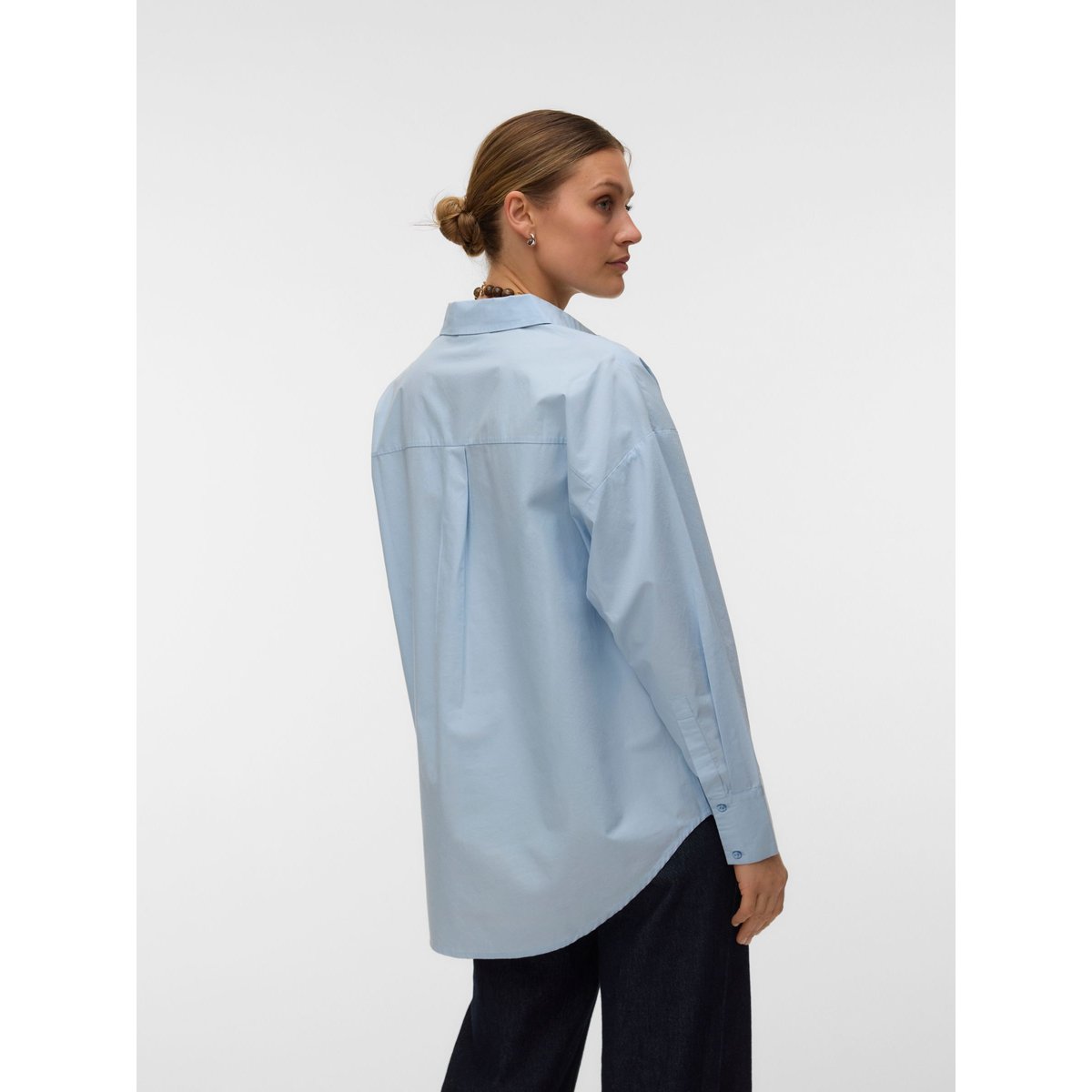 Chemise En Popeline cashmere blue 1, VERO MODA