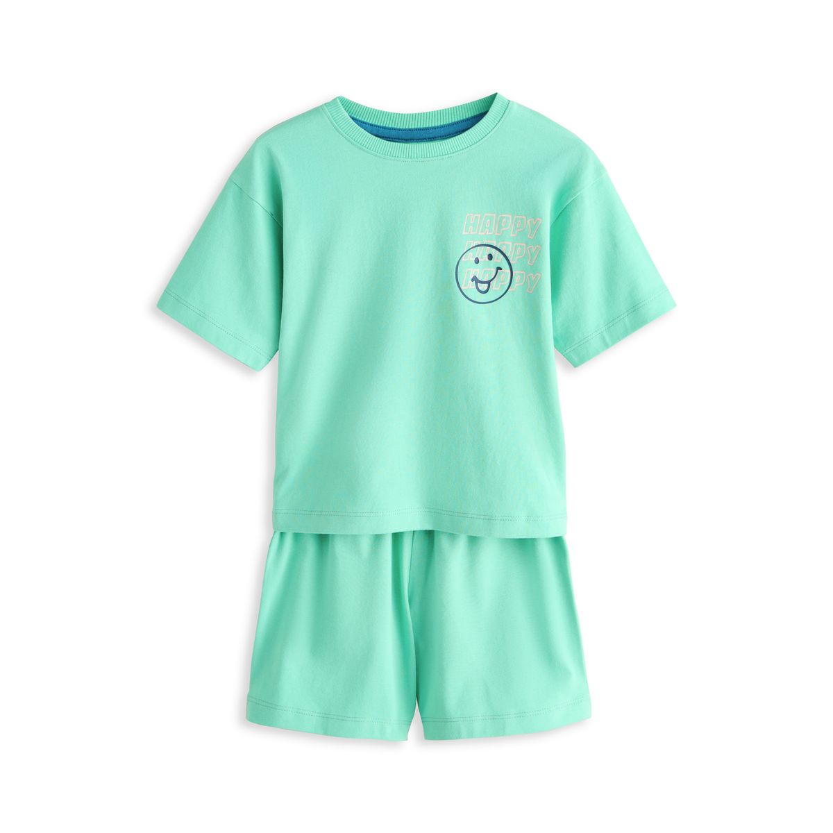 Pyjama short, lot de 3 bleu/pierre/menthe bons moments, NEXT