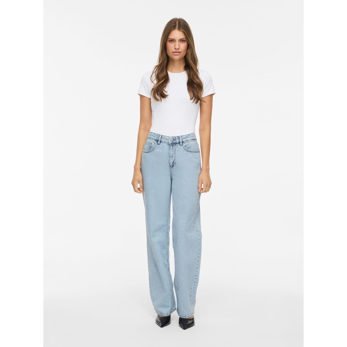 Jean Droit bleu - light blue denim1, VILA