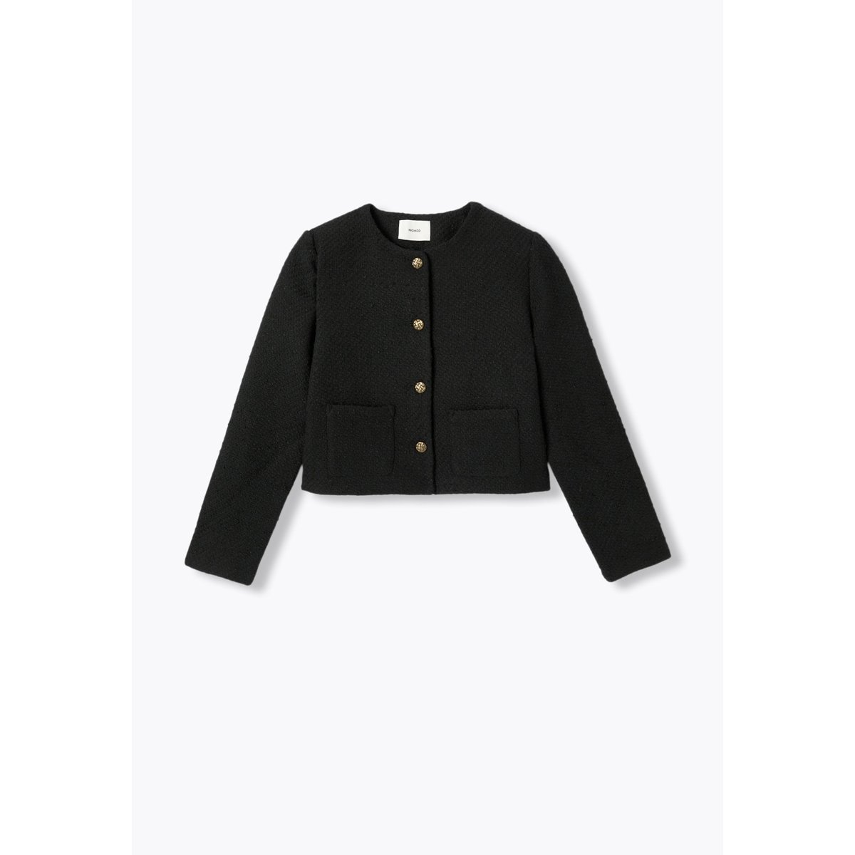 Veste boîte tweedée noir, PROMOD