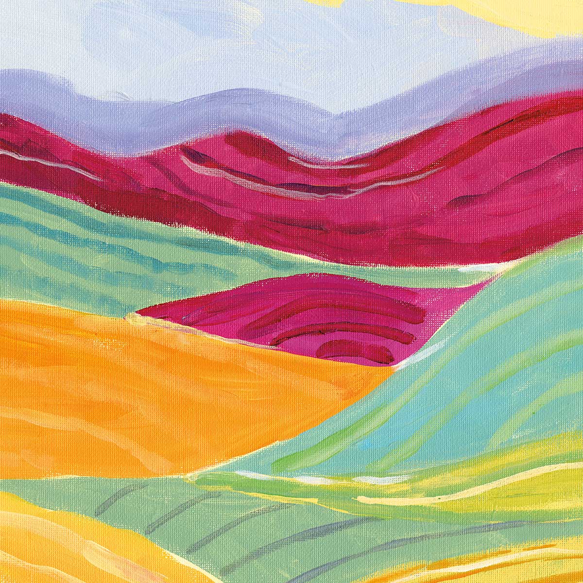 Tableau color colline tableau alu dibond, HEXOA