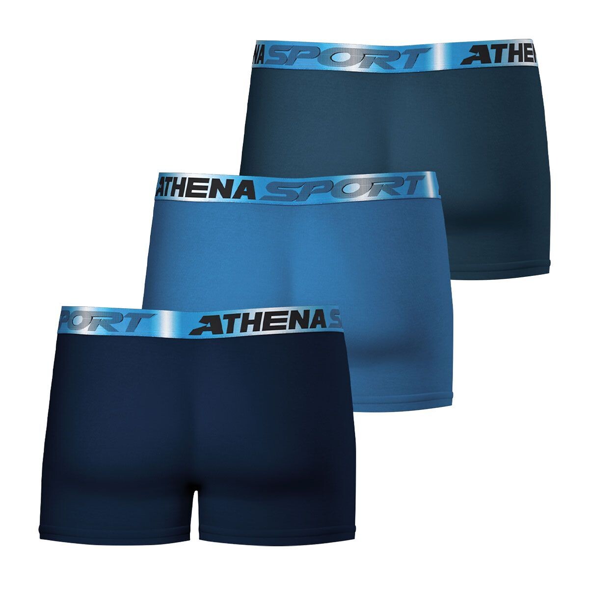 Pack of 3 Odour Control Hipsters black+blue+blue, ATHENA