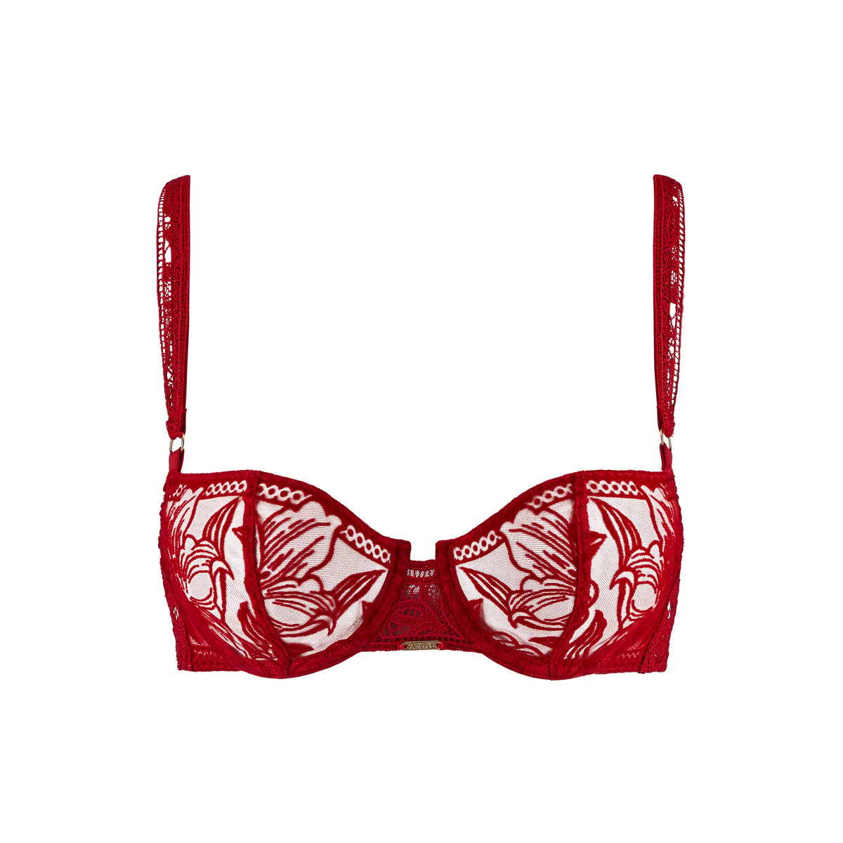 Soutien-gorge corbeille Coeur a Corps rouge, AUBADE