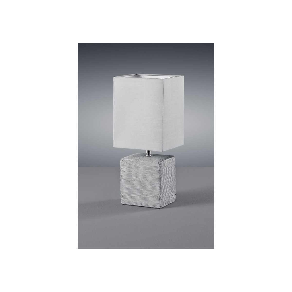 Lampe design en céramique vintage, PING gris, TRIO