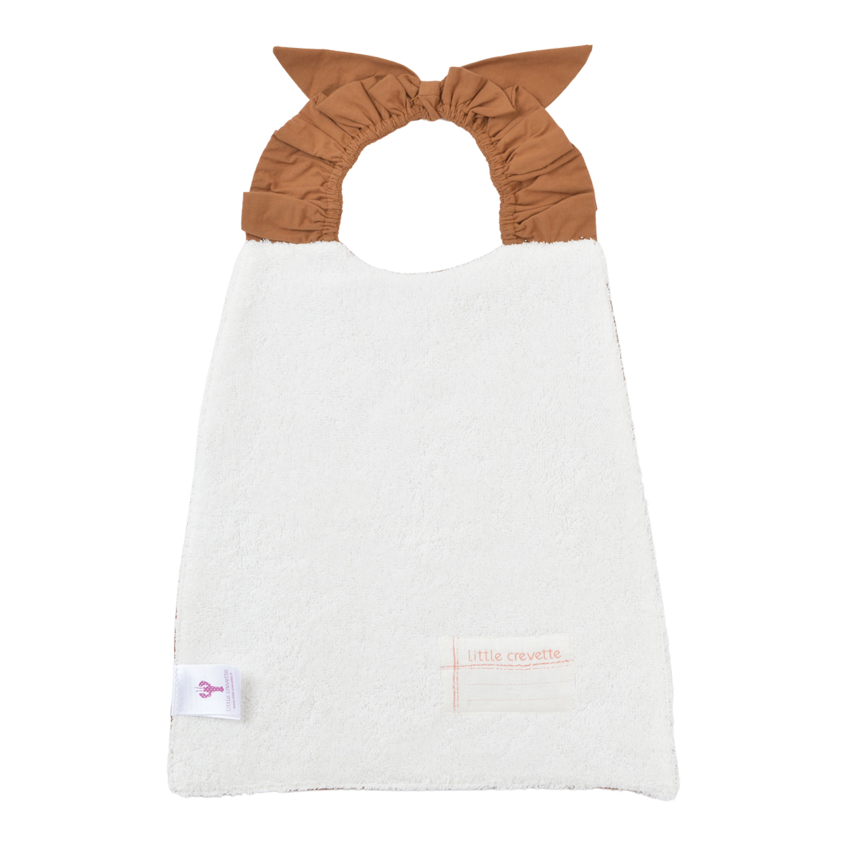 Bavoir élastiqué OURSON - caramel caramel, LITTLE CREVETTE