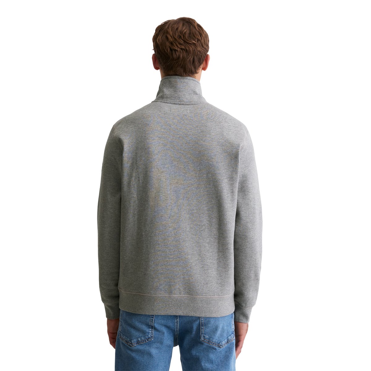 Sweatroyer DfC régulier en coton bio doux gris, MARC O'POLO