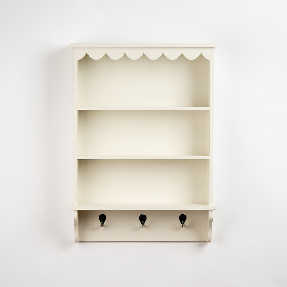 Elms Scalloped Edge Wall Unit ivory, SO'HOME