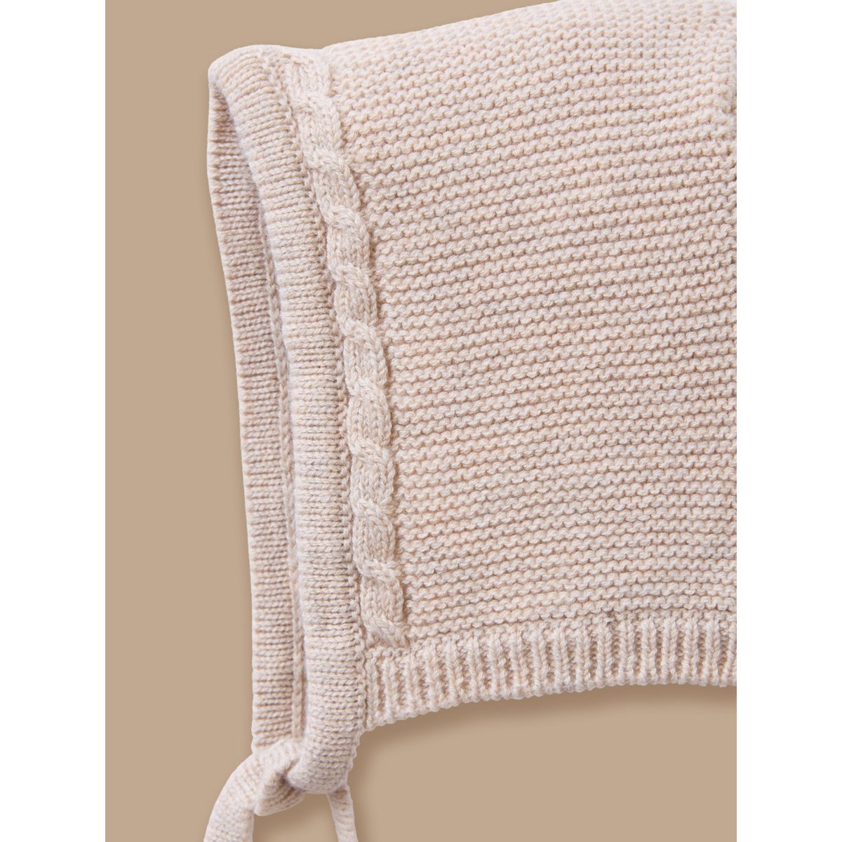 Béguin coton et laine beige chine, CYRILLUS