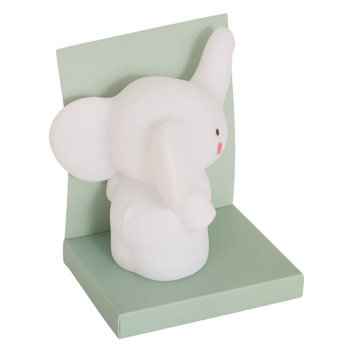 Veilleuse Elephant enfant SOFTY blanc, ATMOSPHERA FOR KIDS