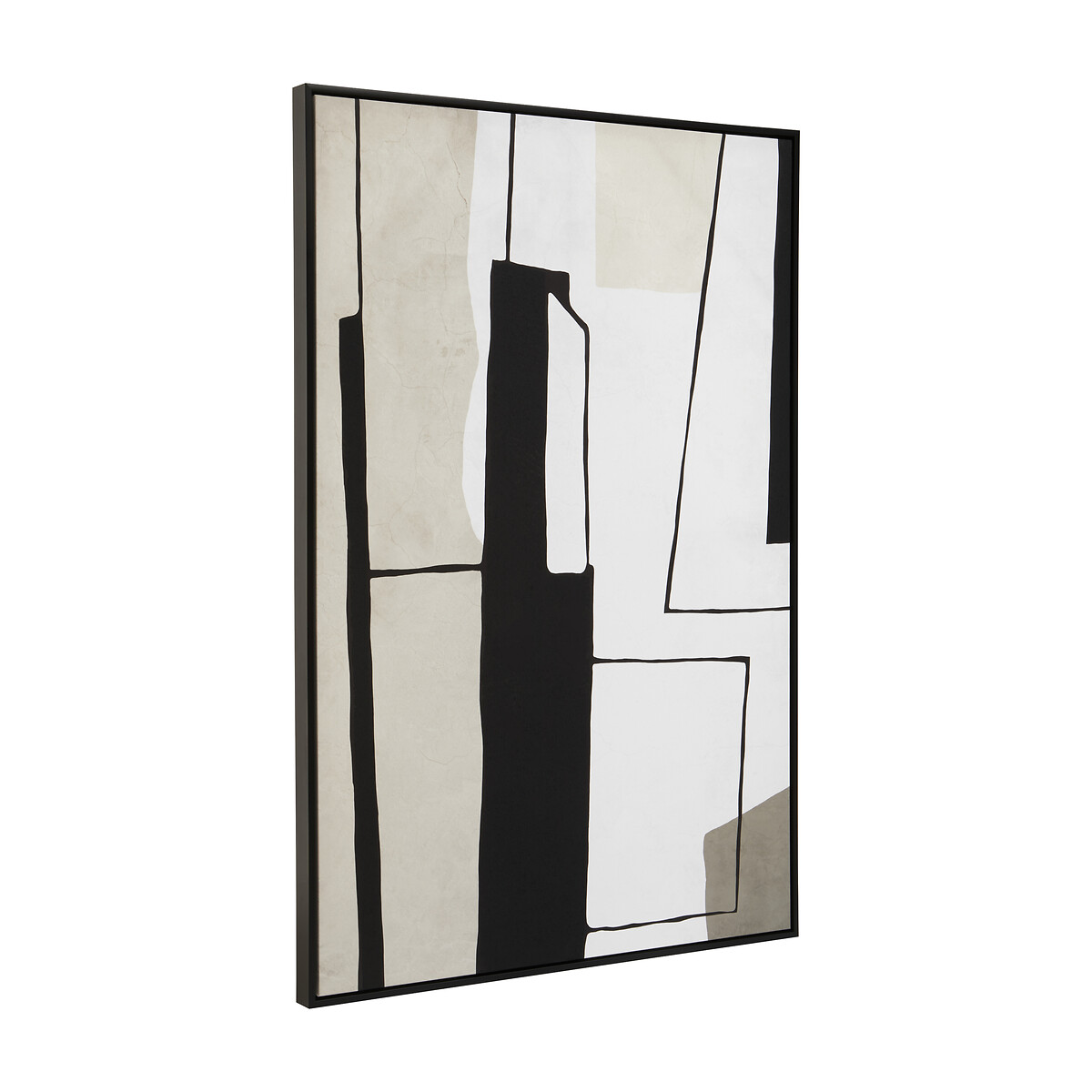 83x123cm Monochrome Abstract Canvas black/white, FIFTY FIVE SOUTH