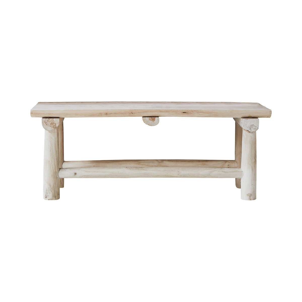 Banc en Teck massif, KILIM naturel, TIKAMOON