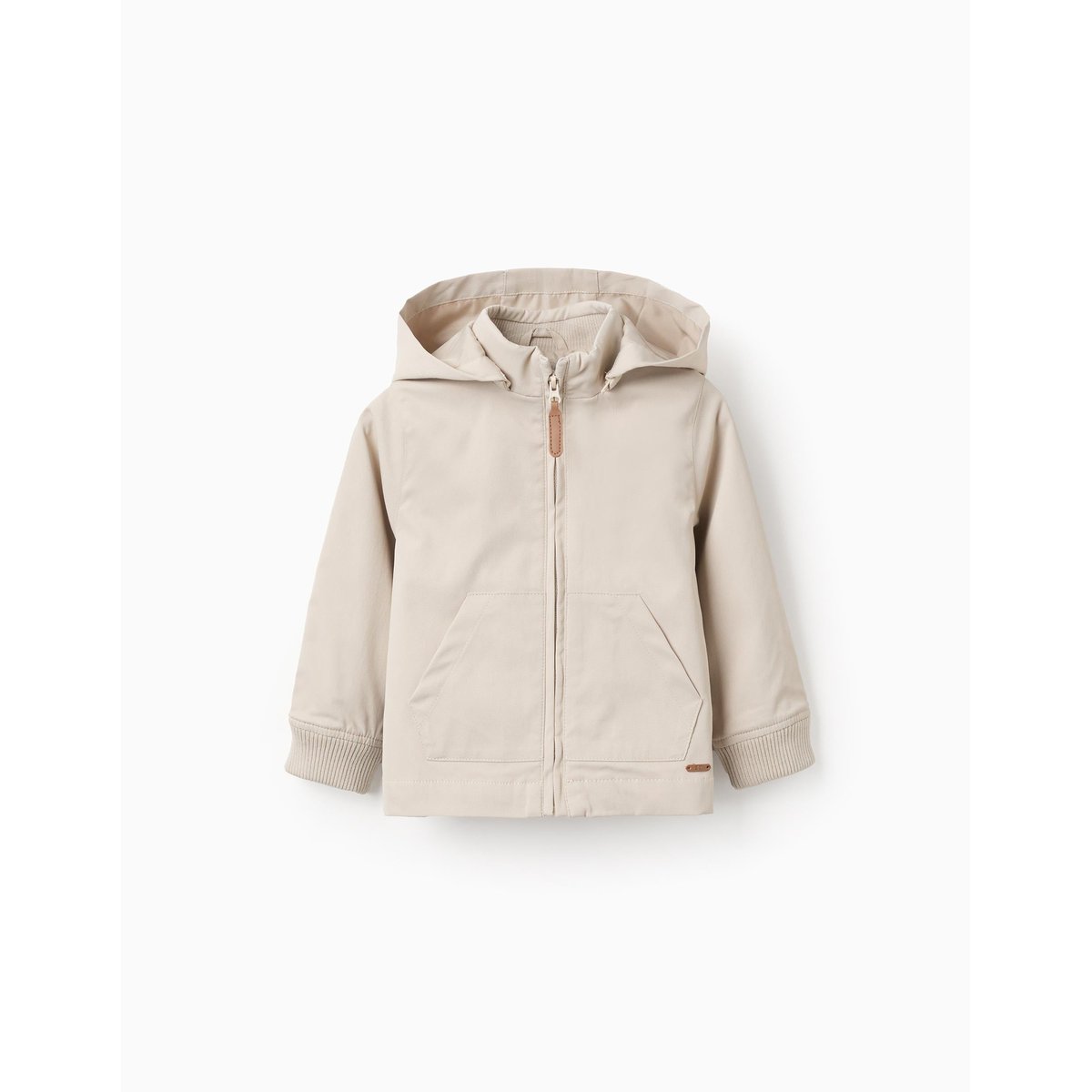 Veste avec doublure et capuche amovible beige clair, ZIPPY