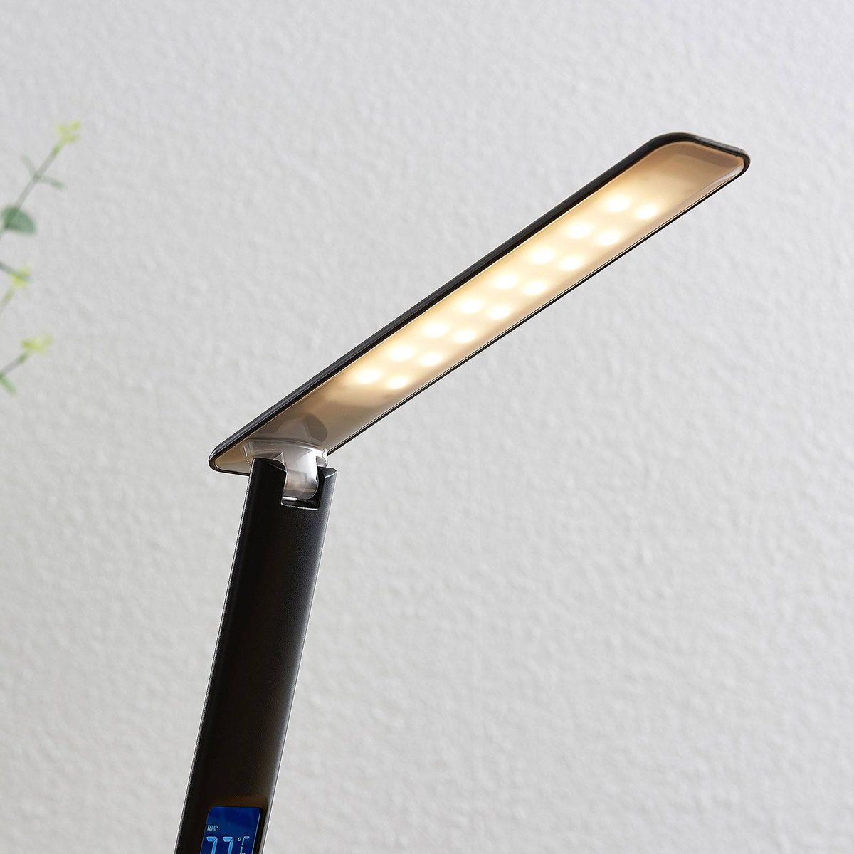 Lampe à poser moderneLED, Ludmilla noir, LINDBY