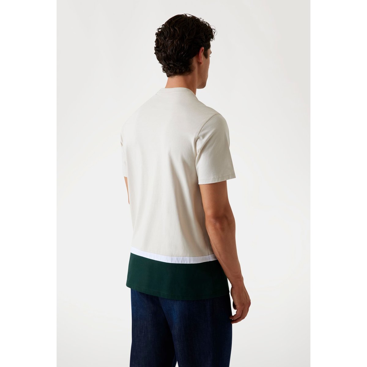 T-Shirt Color-Block vert multi, GUESS