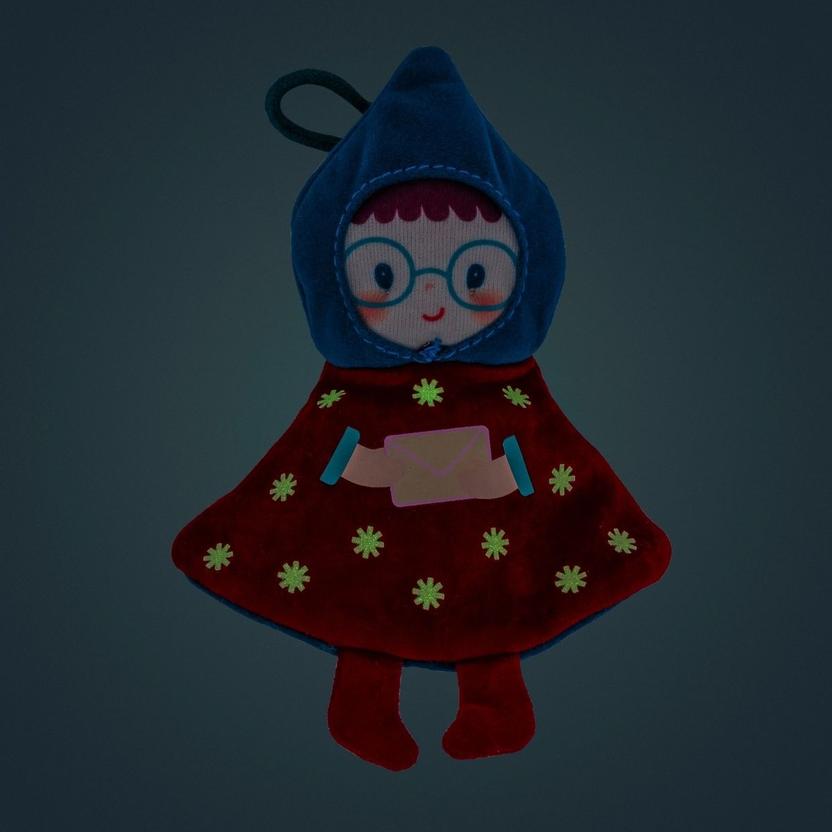 Lutin de Noël à suspendre rouge, bleu, blanc, LILLIPUTIENS