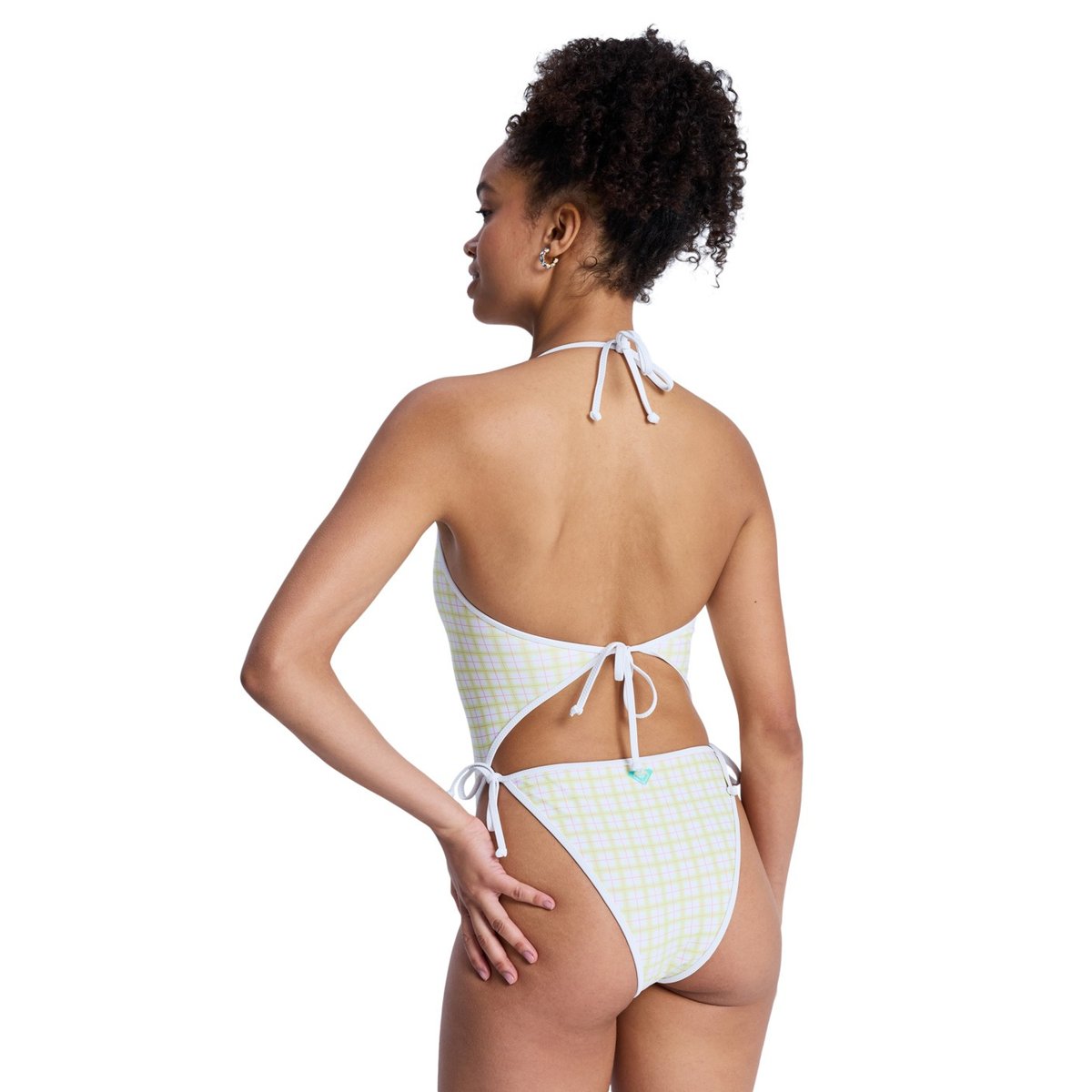 Maillot de bain une pièce réversible THE SWELL RV ONE-PIECE. blanc cloud dancer swell plaid, ROXY