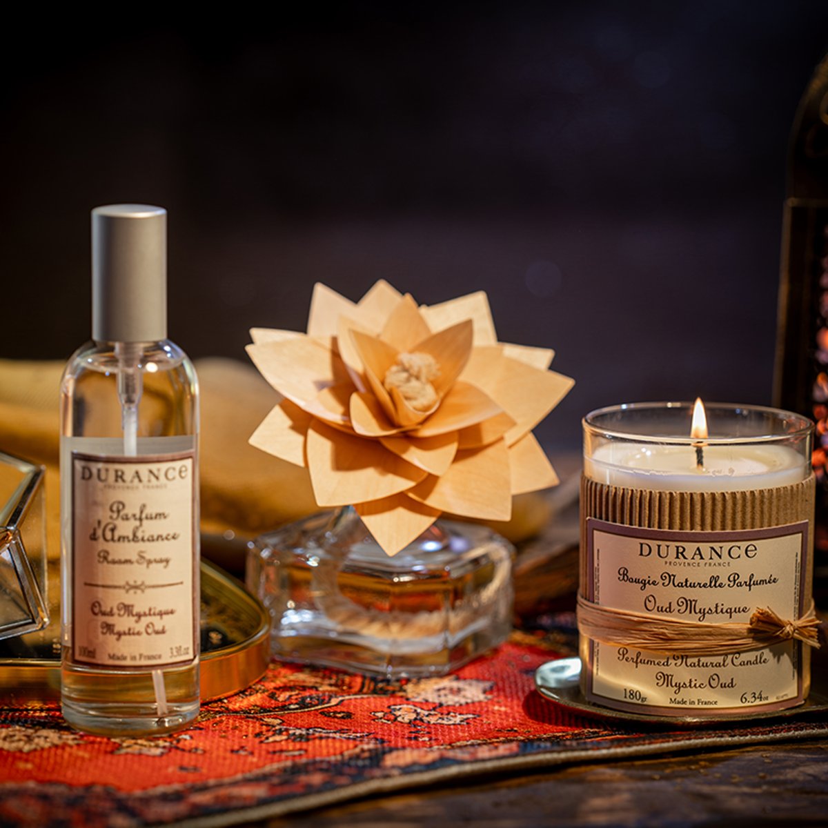 Fleur parfumée OUD MYSTIQUE couleur unique, DURANCE