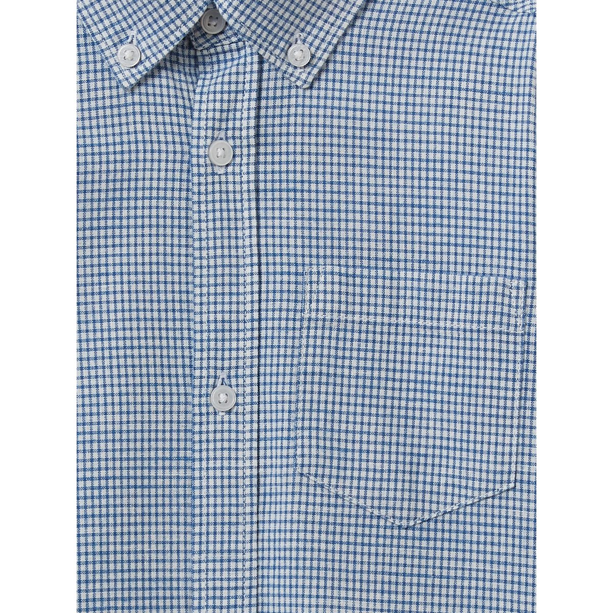 Chemise  Vichy bleu, CYRILLUS