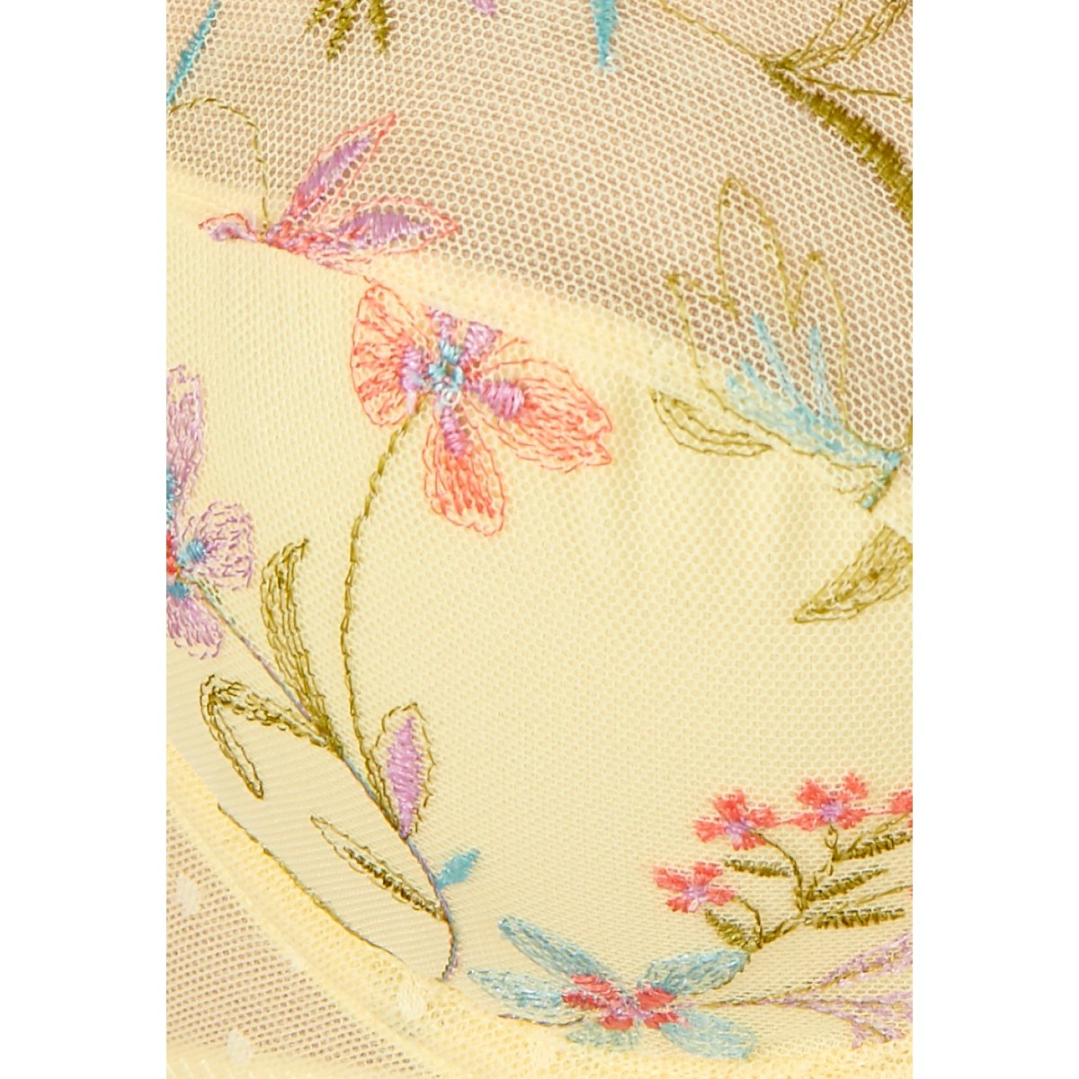 Soutien-gorge à armatures brodé LYNA jaune pâle, DAMART